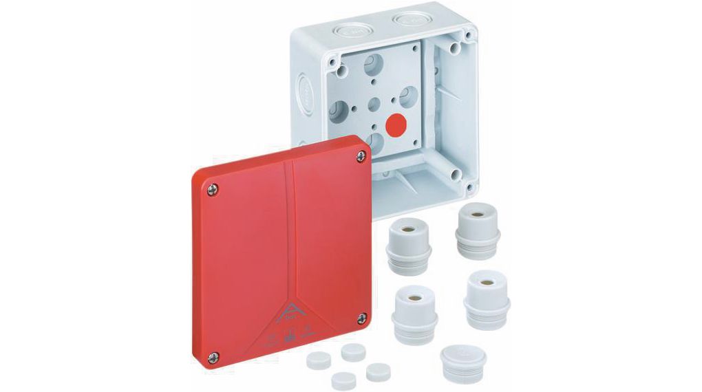 Junction Box, 6mm², 110x110x67mm, Cable Entries 9, Polystyrene