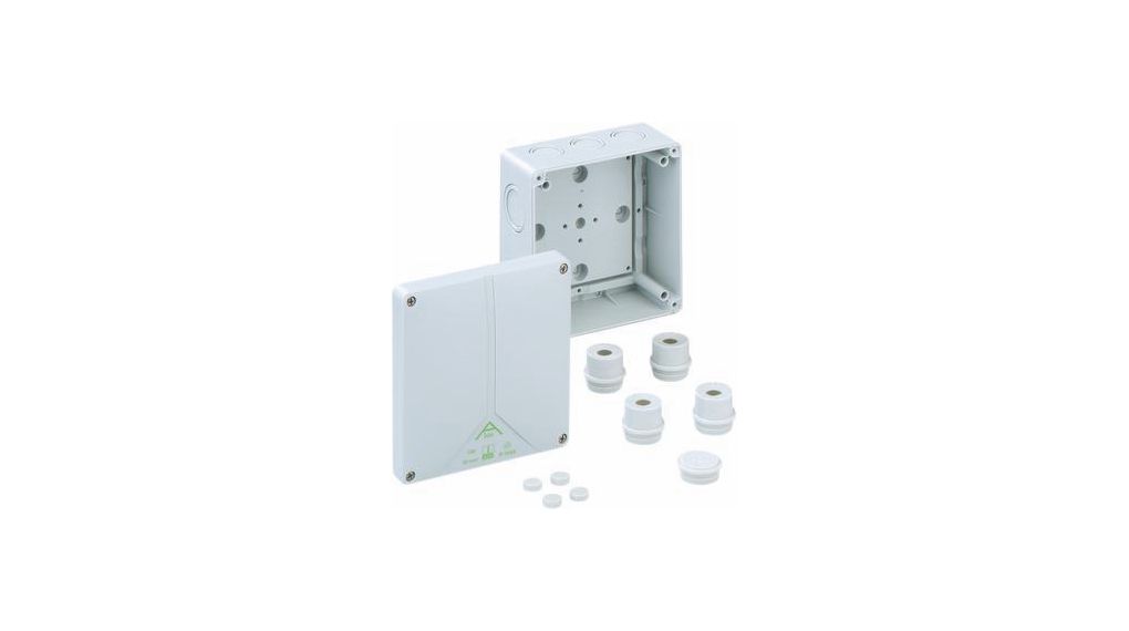 Junction Box, 10mm², 140x140x79mm, Cable Entries 12, Polystyrene
