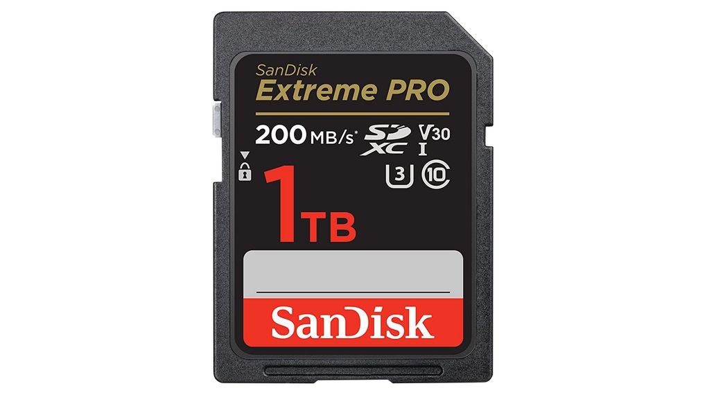 Industrial Memory Card, SD, 1TB, 200MB/s, 140MB/s, Black