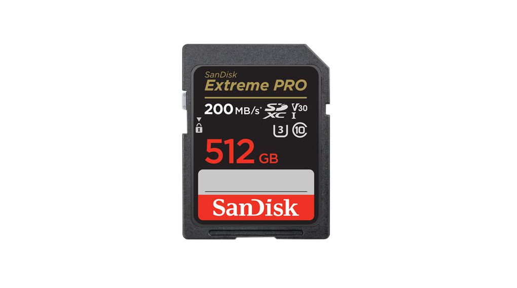 SDSDXXD-512G-GN4IN | SanDisk Industriellt minneskort, SD, 512GB, 200MB