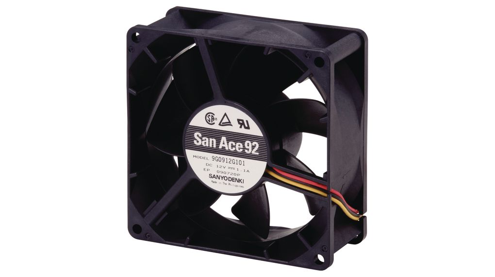 9g0924h102 Sanyo Denki Axial Fan Dc Ball 92x92x38mm 24v 1524m³h 1054