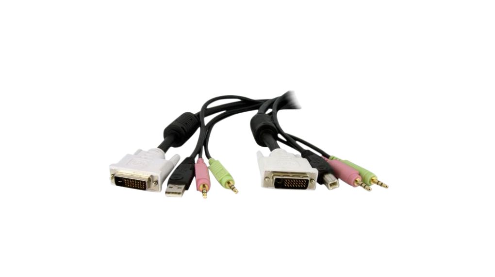 KVM Adapter Cable DVI-D / USB / Audio, 1.8m