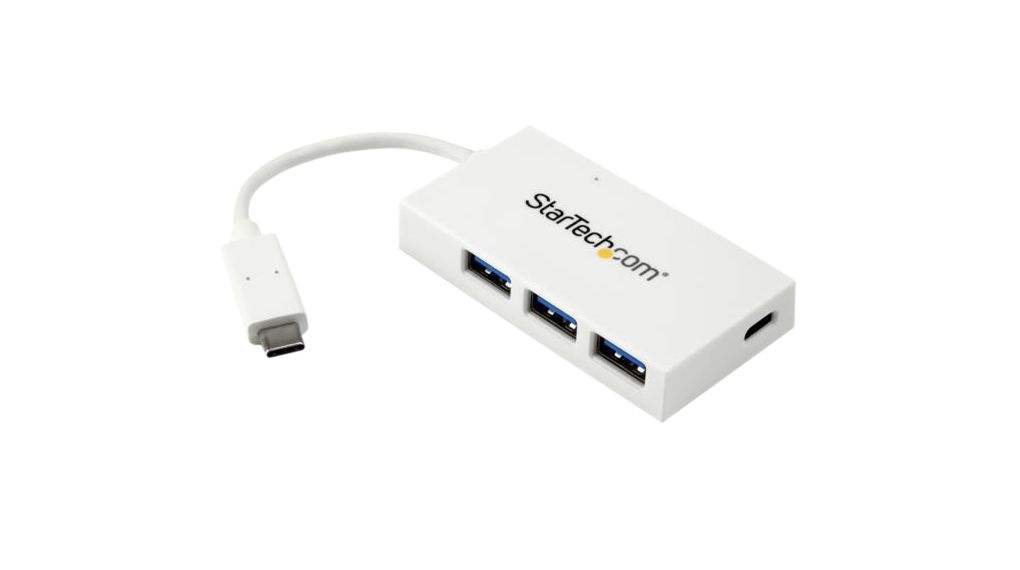 USB Hub, USB-C Plug, 3.0, USB Ports 4, USB-A Socket / USB-C Socket