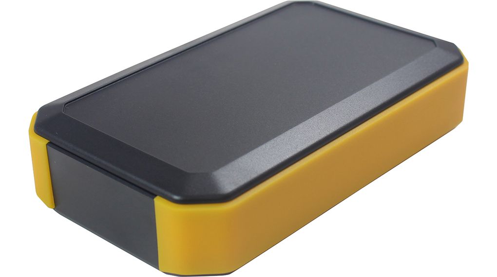 Contenitore impermeabile portatile WH 79x126x20mm Nero / giallo ABS IP67