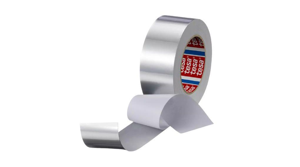 Aluminium Tape with Liner, 50mm x 50m, Silver