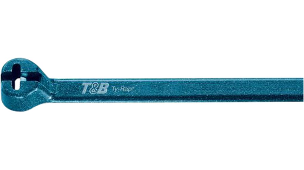 TY-Rap registrerbart buntebånd i metall 92 x 2.34mm, Polyamid, 80N, Blå