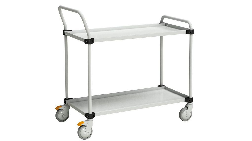 Adjustable 2-Shelf Trolley, 800mm x 430mm x 1m, 150kg