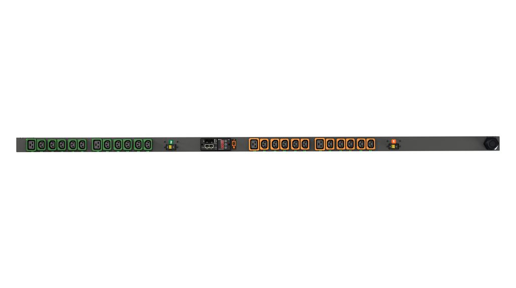 Switched Power Distribution Unit 24x IEC 60320 C13 Socket / IEC 60320 C19 Socket / RJ45 - CEE Plug