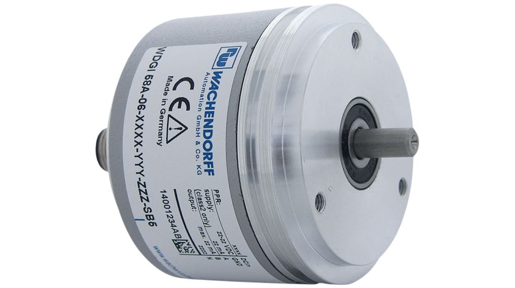 Rotary Encoder 5000 PPR 30V 10000min-1 Synchro Flange IP67 / IP65 Cable Connection, 2 m WDGI 58A
