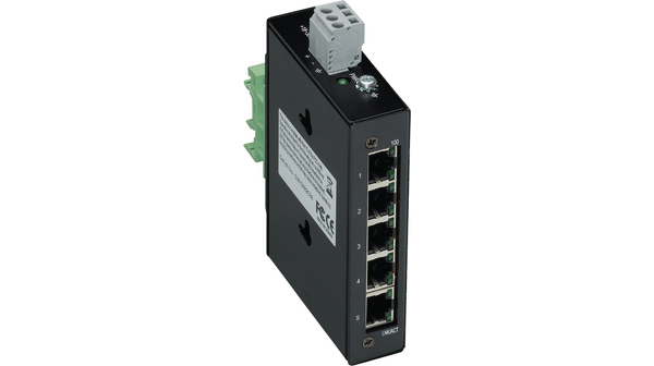 Ethernet-kytkin, RJ45-portit 5, 100Mbps, Ilman hallintotoimintoja