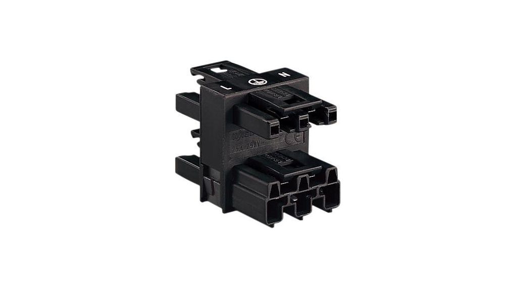 Distribution Connector, Plug / Socket, 250V, Poles - 3