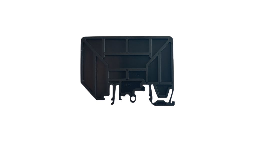 Endplatte, Schwarz, 71.2 x 50mm, Packung à 10 Stück