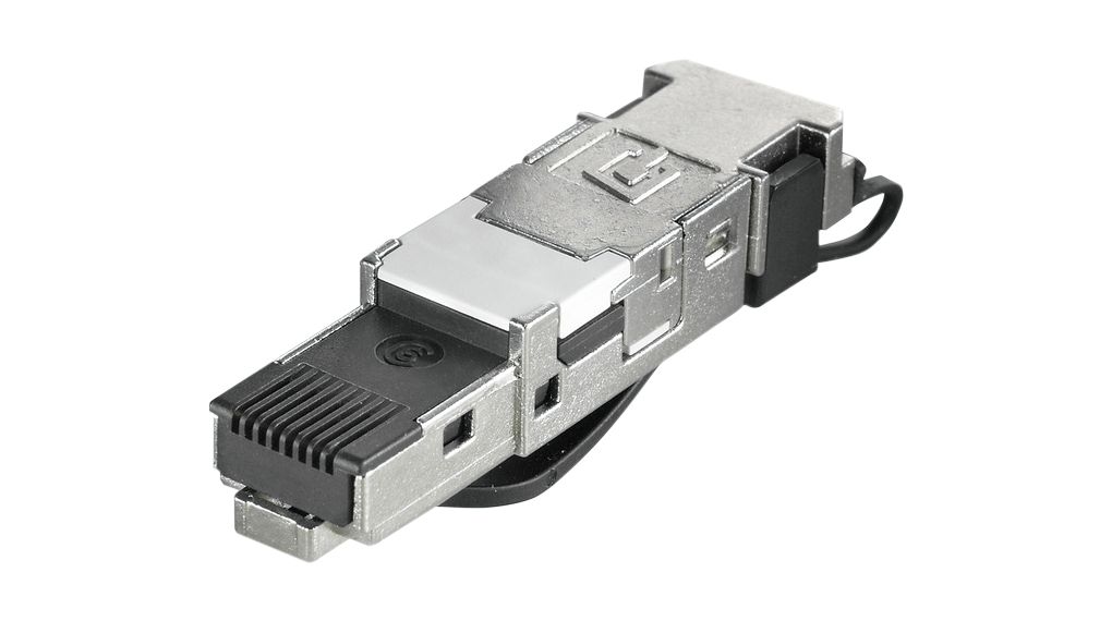 Industrial Connector T568A RJ45 Plug CAT6a Straight