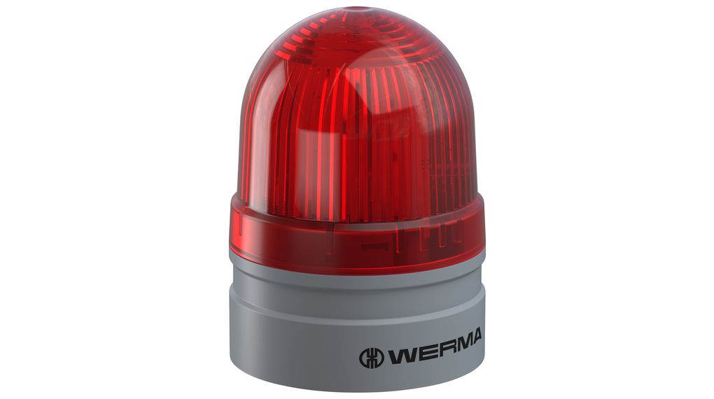 TwinLIGHT LED Continuous/Flashing Beacon AC / DC 26.4V 75mA EvoSIGNAL IP66 Push-In Terminal Red