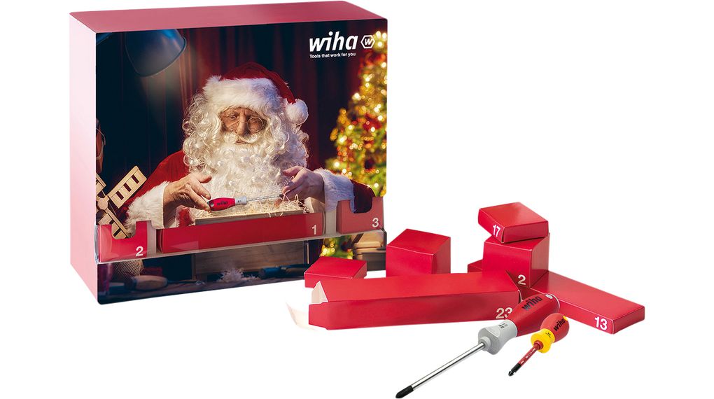 Advent Calendar with Tool Set, Number of Tools - 22