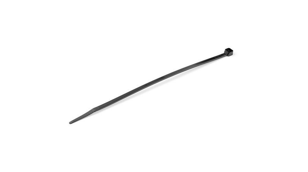 StarTech.com Cable Tie, Cable Ties, 200mm x 5 mm, Black Nylon, Pk-100