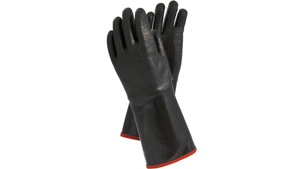 Tegera TEGERA Black Neoprene Chemical Resistant Work Gloves, Size 10