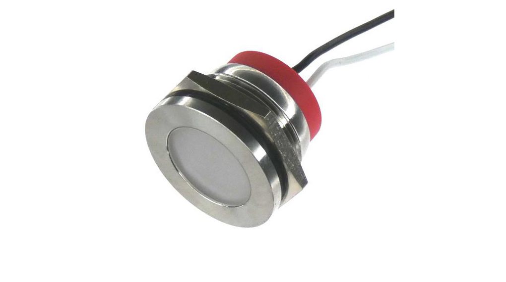 PL22SL Series Stainless Steel Panel LightWhite Panel LED, Wire Termination110 V, IP6722 mm