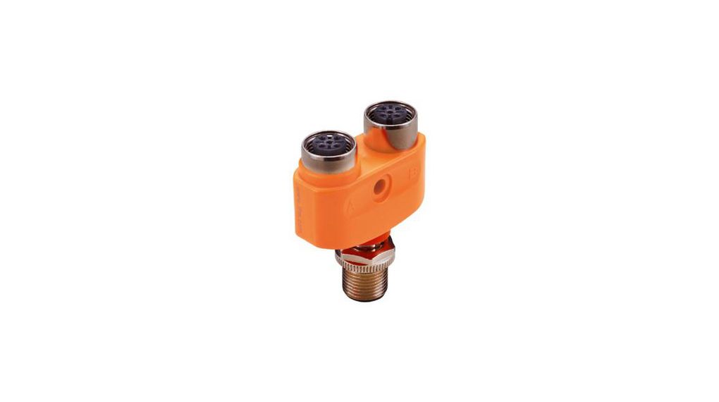 ifm electronic Side Entry Circular Connector Adapter1M122M12Female Poles Poles