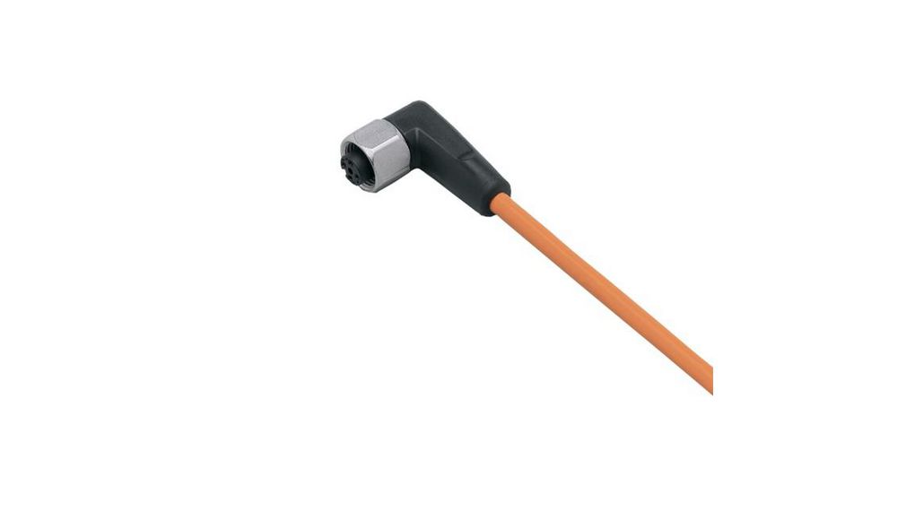 ifm electronic Female 1 way M12 to Unterminated Unterminated Sensor Actuator Cable, 2 m Leiter, 2m, IP65 / IP67 / IP68 / IP69K, Orange