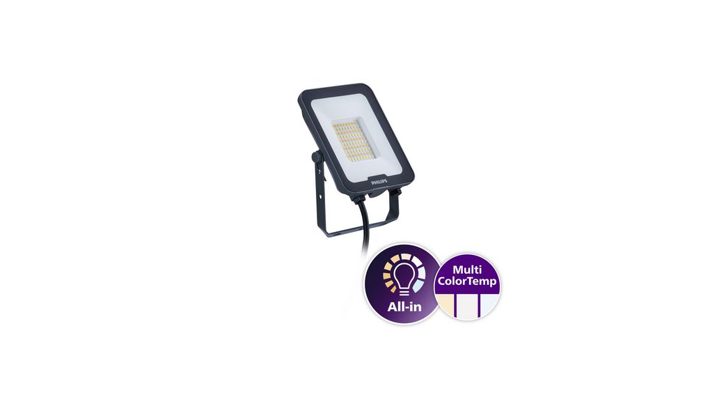 Philips Lighting BVP167 Floodlight, 50 W, 5500 → 6000 lm, IP65, 220 → 240 V, 6000lm, LED