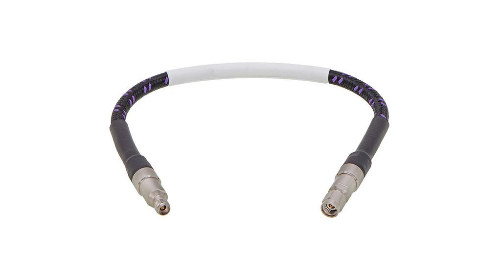 Molex 73239 Series Male Plug to Female, 609.6 mm 50 Ohm Stainless Steel