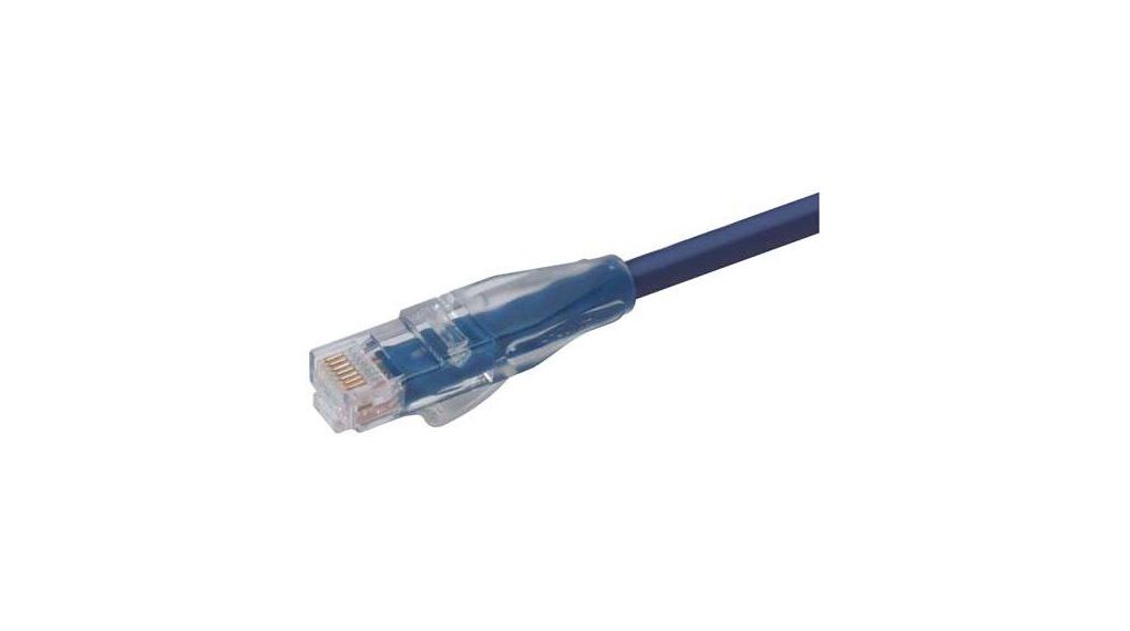 TRD, 5 ft, Blue RJ45 to Male RJ45 Male, Unshielded Polyvinyl Chloride Sheath, Cat 5e, 1.52m, Bleu