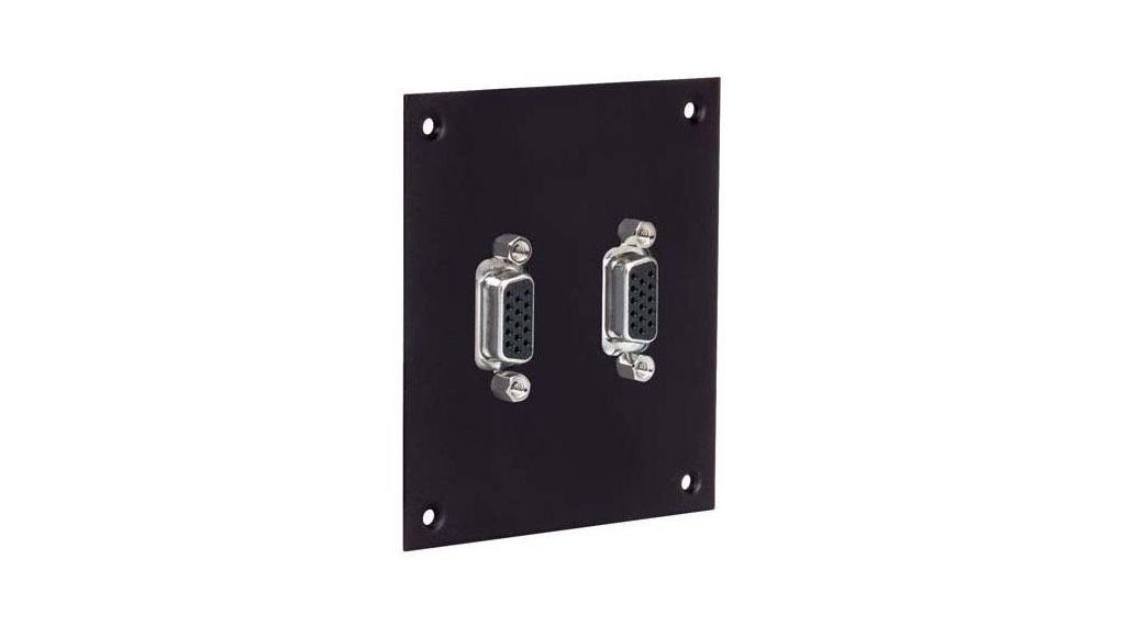 L-Com Female Audio & Video Faceplate