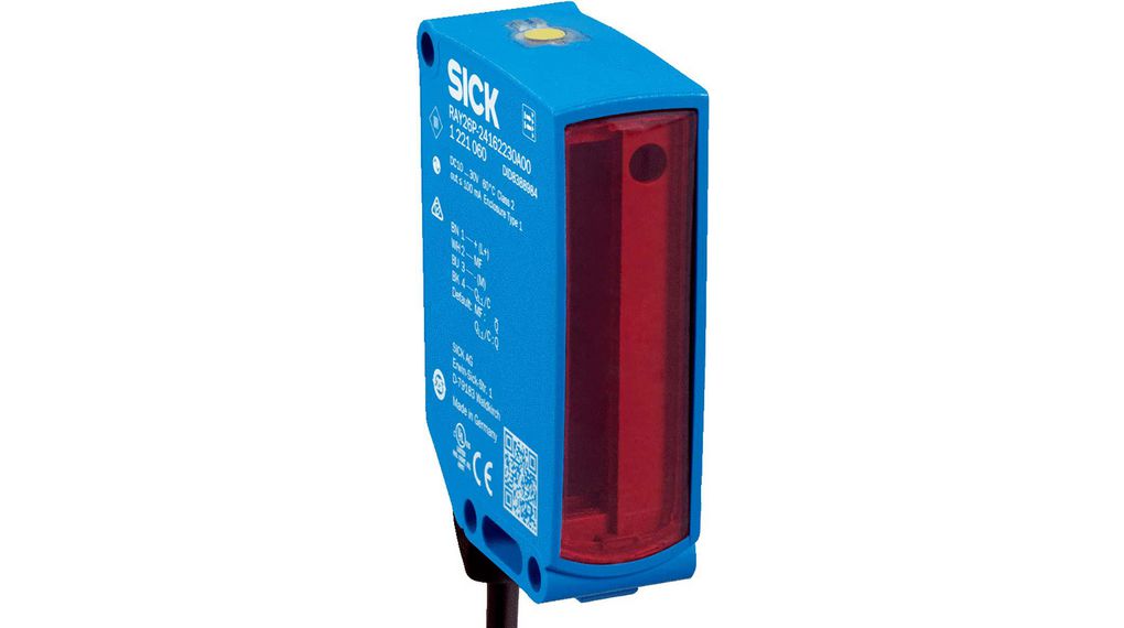 1221943 | Sick SICK Retroreflective Photoelectric Sensor, Block Sensor ...