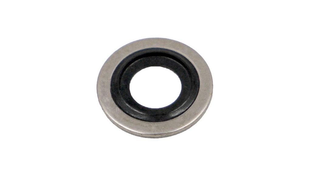 Hutchinson Le Joint Français Rubber : PC851 & washer : Stainless Steel Bonded Seals O-Ring, 6.6mm Bore, 11mm Outer