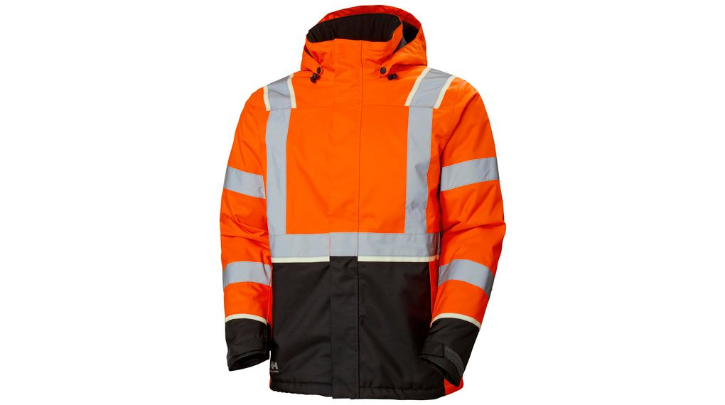 Yellow, White, Green, Black Unisex Hi Vis Jacket, 2XL, 2XL, Polyester, Black / Green / White / Yellow