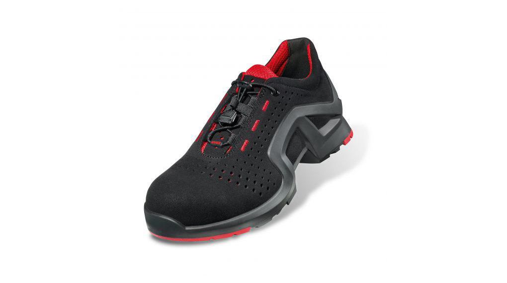 uvex 1 Unisex Black, Red Composite Toe Capped Safety Trainers, UK 9, EU 43