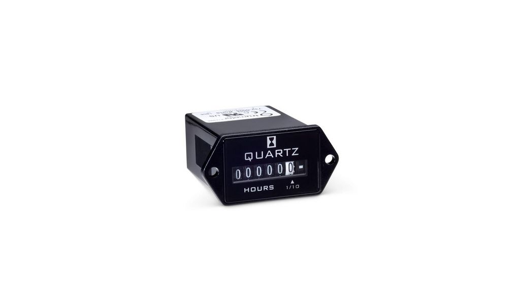 Trumeter 732 Hour Meter, 6 Digit Analogue, 10 → 80 V dc