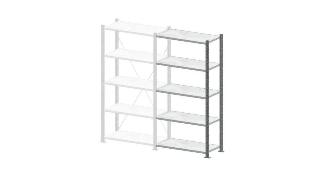 Manorga Steel Steel Storage Rack System Storage Racking, 2000mm, 1000mm x 500mm