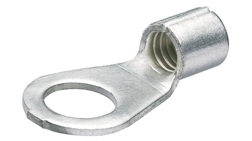 Knipex, 97 99 2 Uninsulated Ring Terminal, 8mm Stud Size, 4mm² to 6mm² Wire Size, Sliver, 100 ST
