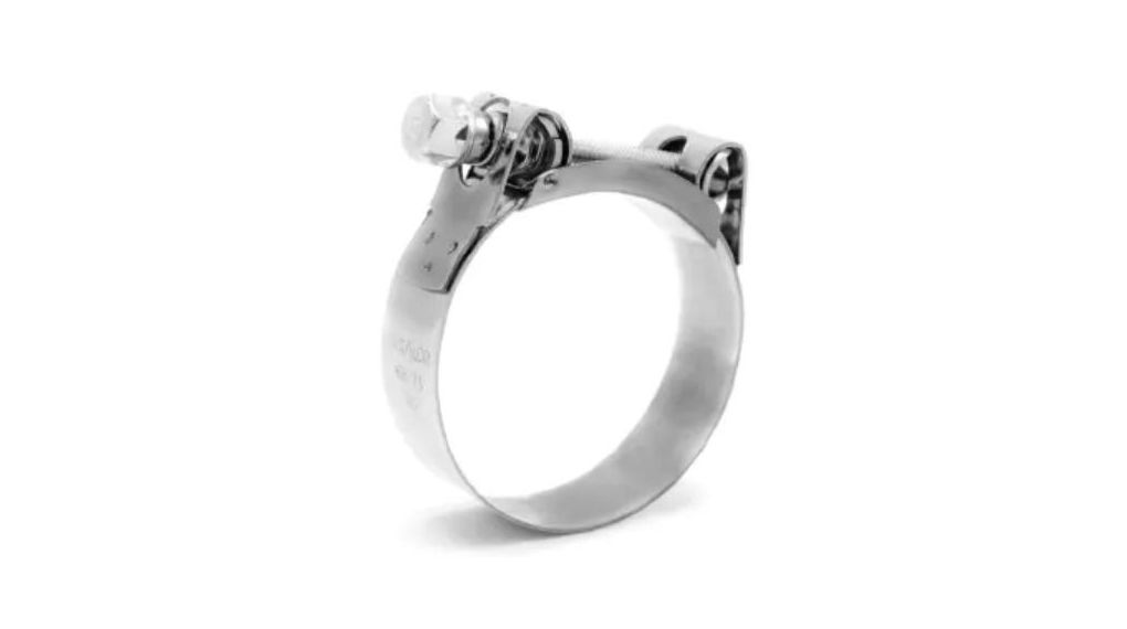 MIKALOR Stainless Steel Bolt Head Hose Clamp, 28mm Band Width, 187 → 200mm ID