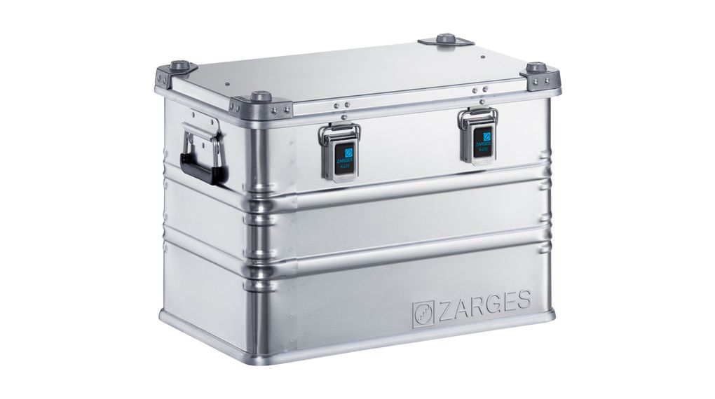 Transit Case, 600x400x410mm, 75kg, Aluminium, Silber
