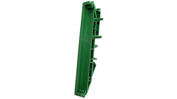 DIN Rail Support End Section with Foot, Euro, 11.5x35x109mm, Green, Polyamide, IP20