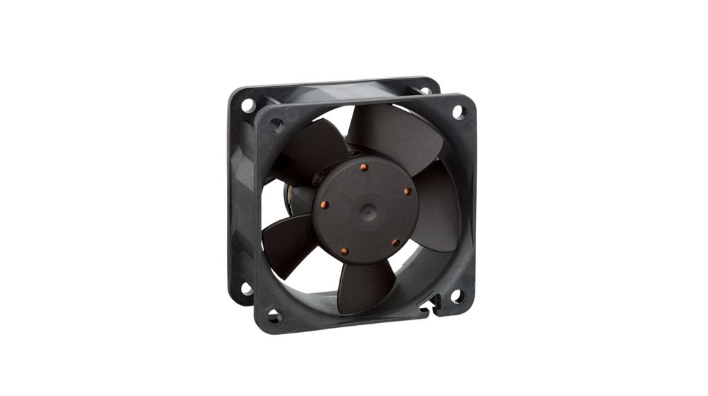 Axiale ventilator DC Mof 60x60x25mm 24V 3000min-1 19m³/h 2-polige gevlochten draad