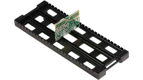ESD PCB Stand, 437x160x30mm, Polystyrene (PS), Black