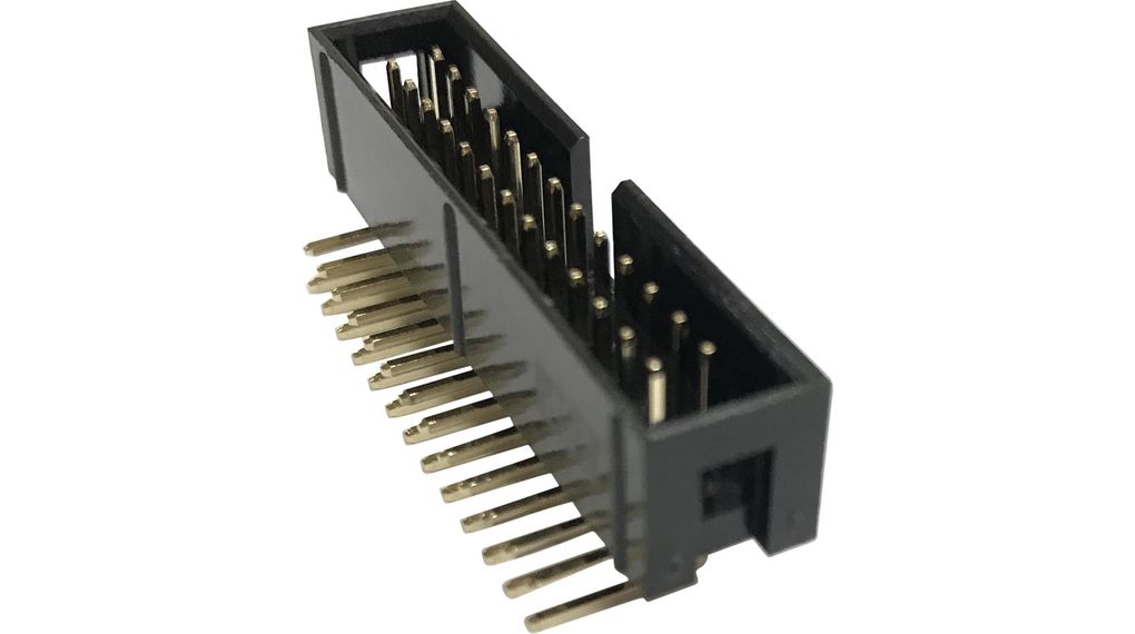 Pin Header DIN 41651, 90°, Plug, 3A, 250V, Contacts - 20