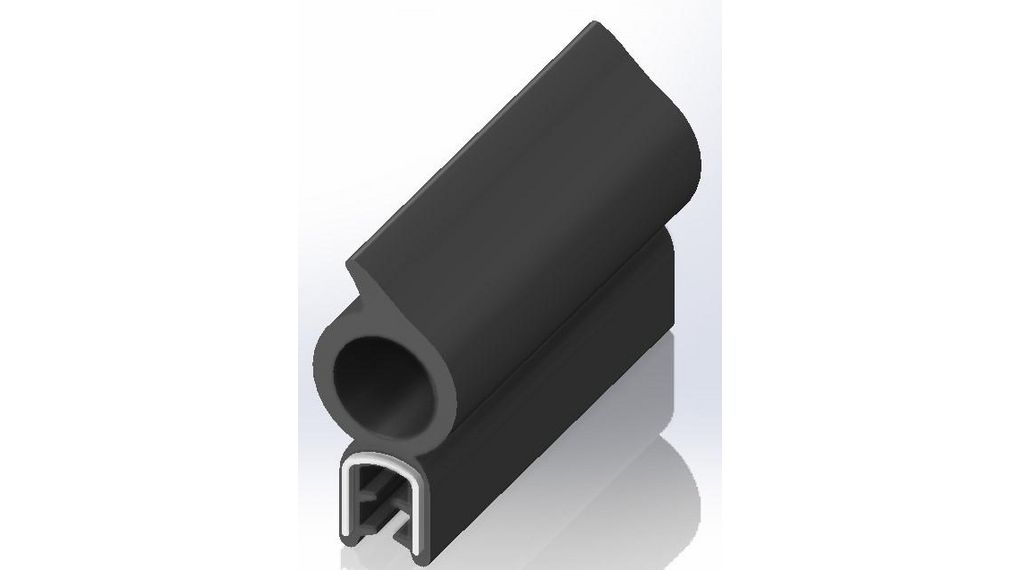 Black EPDM Edge Protection, 10m