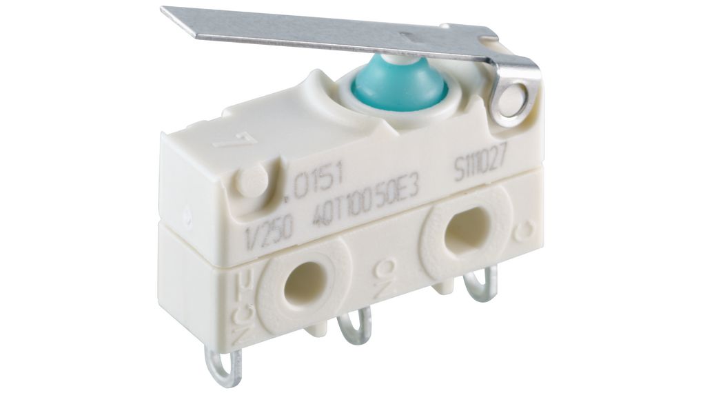 Micro Switch 1045, 6A, 1CO, 2N, Flat Lever