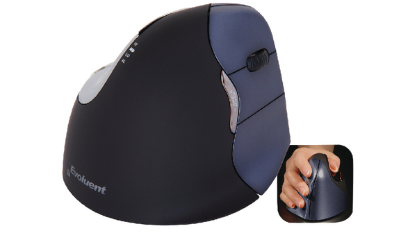 Wireless Mouse VERTICALMOUSE 4 Laser Right-Handed Black / Silver