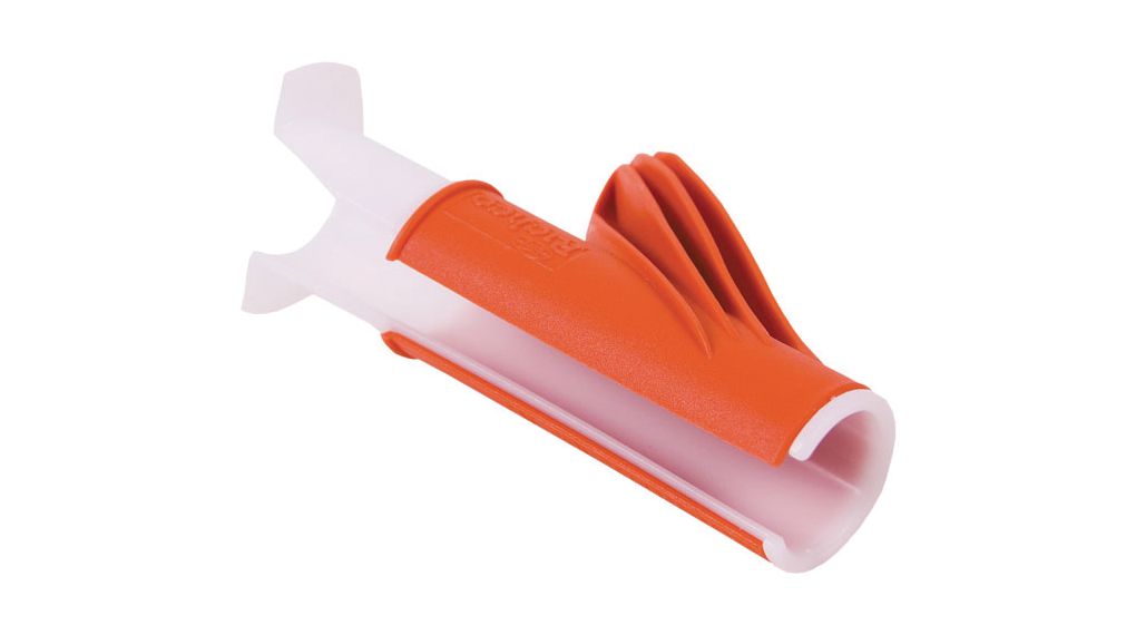Einfädelwerkzeug, Orange / Weiss, PVC, 15mm