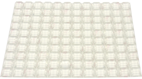 Rubber Mat, Square, 12.4x12.4x5.4mm, Clear
