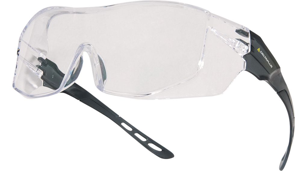 Skyddsglasögon för användning över glasögon med genomskinliga glas