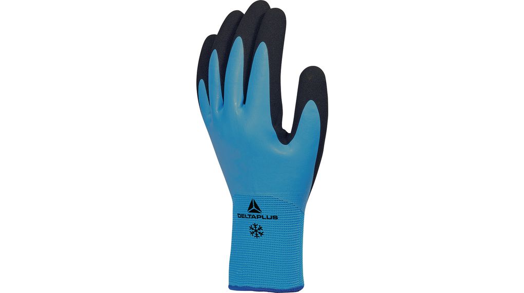 Protective Gloves, Polyamide / Acryl / Latex, Handschoenengrootte 9, Lichtblauw
