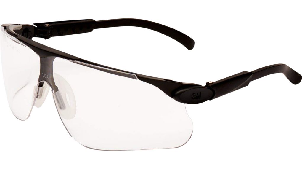 Maxim Safety DX Glasses schwarz / grau / klar Beschlaghemmend / Kratzfest