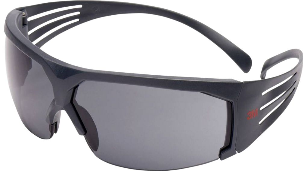 SecureFit Safety Glasses, Grey, Polycarbonate (PC), Anti-Fog / Anti-Scratch